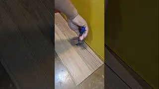 Genius Hack of Cutting Floor Tiles on Curve Walls #howto #tutorial #woodworking #shorts #diy #tips