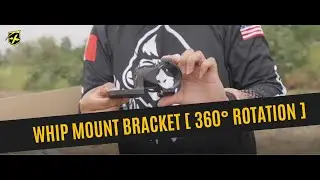 Whip Light Mount Bracket with 360&deg; Rotation Capability