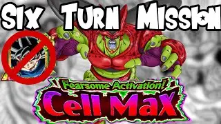 4 TURNS! | Dokkan Battle Cell Max Event Stage Two 6 Turn Mission