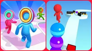 Max Levels Layer Man 3D Vs Stack Rider 3D🤩😍🥰🎃🎮🔘🔵All New Max Update Mobile Gameplay WE21