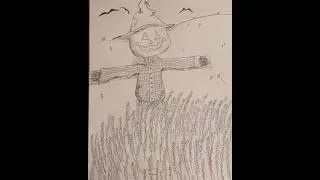 #inktober day 25!! 🎃🌾 #scarecrow #fallchallenge #drawing #art #artdrawing #sketch #fall