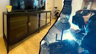 DIY Steel & Glass TV Stand