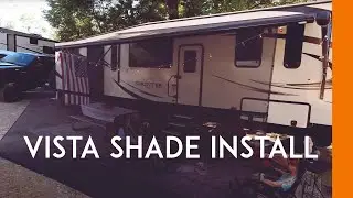 VISTA SHADE AWNING SCREEN FROM SHADEPRO.NET QUICK INSTALL!!