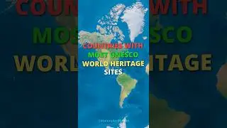 Countries with Most UNESCO World Heritage Sites!!! #history #geopolitics #geography