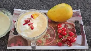 Special Mango Cherry Shake | Condensed Milk With Only 3 Ingredients