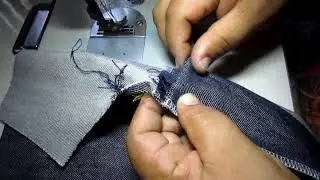 Como prega um zíper completo  jeans👖 *Máquina industrial*