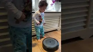 OUR NEW TOY ROBOT VACUUM#ytshorts