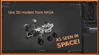 Mars Fun Activity - import 3D models from NASA into Blender