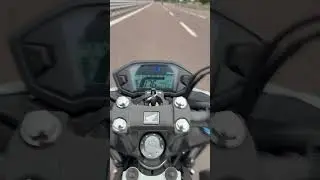 honda cb 500 f  2016 top speed from 6 gear to 183  gopro