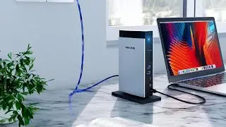 Wavlink USB-C PD3.1 Triple Display 11-in-1 MST Aluminum Docking Station  (Model:WL_UMD28M)