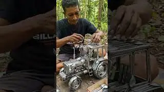 video Ai membuat traktor pake bahan sendok