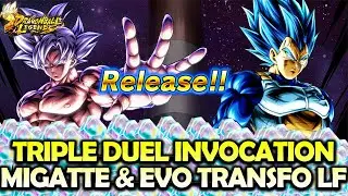 UN DUEL À SENS UNIQUE ?! Triple Duel Invocation Goku Migatte & Vegeta Evo LF (Dragon Ball Legends)