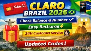 Claro SIM Brazil | Balance, Number, Recharge & Customer Care #worldwork50 