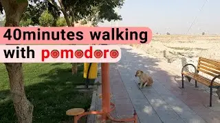 Walk with pomodoro technique [ 46minutes] | REAL TIME WALK with me
