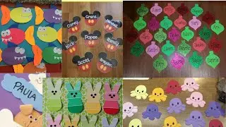 Preschool decoration ideas/DIY Notebook name tags ideas/Pre-Class copy name tag design/Paper Art