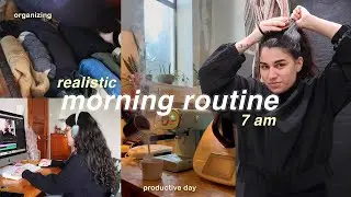 7AM MORNING ROUTINE | productive day, healthy habits & selfcare