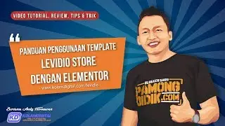 Tutorial Penggunaan Template Levidio Store Bonus Dari KolamDigital