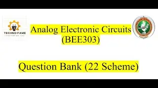 Analog Electronic Circuits(BEE303) VTU Module Wise Important Question Bank