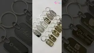 Personalized Round Metal Keychains #keychain #corporate #gift