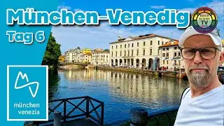 München Venedig Radweg 2023, Tag 6, Treviso-Mestre (50 km) Mit dem E-bike über die Alpen.