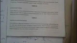 REVIEW OF SOCIAL ISSUES & ENVIRONMENTAL DISASTER MANAGEMENT ||ENVIRONMENTAL STUDIES || OU EDUCATION
