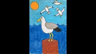 HOW TO DRAW A SEAGULL