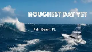 Battling Big Waves on a 52 ft Viking | Kite Fishing in Palm Beach, FL