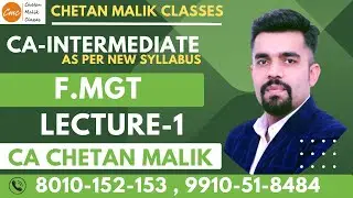 CA Inter FM Eco Online live batch Nov 23 / May 24 - Lecture 2 - CA CS CHETAN MALIK