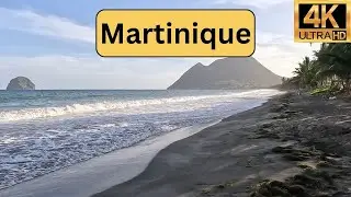 Walking on Grande Anse du Diamant Beach, Martinique
