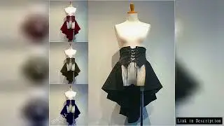 Women Lolita Girl Gothic Punk Waist-up Bandage Irregular Skirt Halloween Costume