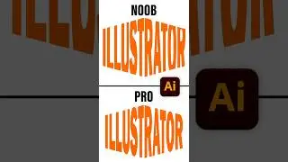 Illustrator Tips | Noob vs Pro Editor | The Edit Art | Beginner | Tutorial | Shorts
