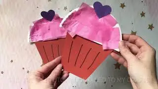 Tissue Paper & Paper Plate Cupcake &ndash; Kid Craft Idea