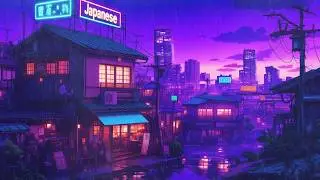 Cassette Drip ☔ Lofi Hip Hop Beats 🌙 Rain Lofi 💿 80&rsquo;s & 1990 | The Japanese Town