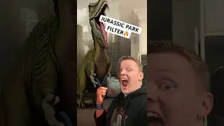 JURASSIC PARK FILTER 🔥 #jurassicpark #jurassicworld #stevenspielberg #trex #dinosaur #tiktok #wow