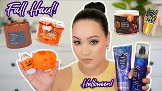 HUGE BATH & BODY WORKS FALL HAUL 2022! | CANDLES, WALLFLOWERS, & HALLOWEEN ITEMS!