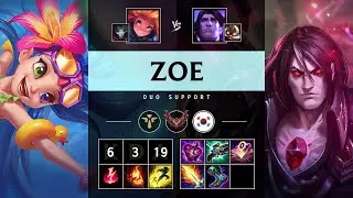 Zoe Support vs Taric: Dominating - KR Grandmaster Patch 14.24