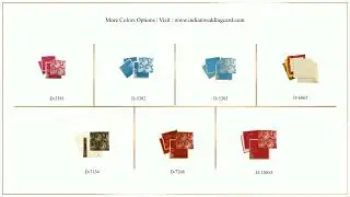 D-7268, Red Color, Designer Multifaith Invitations, Wedding Invitation, Wedding Card