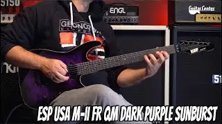 ESP USA M-II FR QM Dark Purple Sunburst | TV Guitar Center