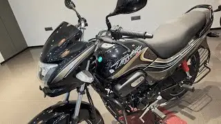 All New 2026 Hero Passion Plus - Black Brown Stripes