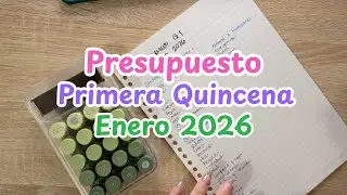 Presupuestando 1ra Quincena de Enero 2026 $10,300 | Gastos fijos y variables | Sistema de Sobres