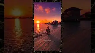 Who you gonna share this sunset with? ❤️#journeyjunkietribe#SonevaJani#MaldivesGetaway#IslandRetreat