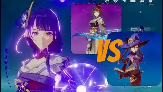 C6 Sara vs C1+ Mona Comparison on a Hypercarry Raiden Team