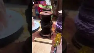 Playing at spinning wool from my dead cat &ldquo;Socks&rdquo;