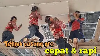 Tutorial pasang GRC plafon rangka holo yang rapi
