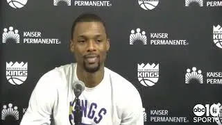 Harrison Barnes on the Kings' 121-104 loss in Atlanta following 53 point loss in Boston