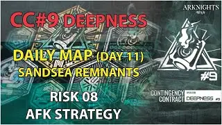 [Arknights] CC9 Day 11 Risk 8 AFK Strategy | CC#9 Operation Deepness