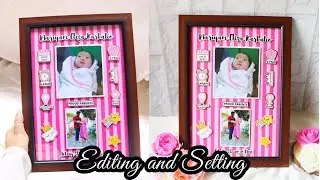 Baby Birth Details Frame Editing and Setting Tutorial | 3D Baby Birth Status Frame | Malayalam ||