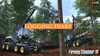 Farming Simulator 15 | Logging Diary | Day 3 | TWITCH LiveStream | Part 2