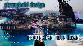 [팔월드,PalWorld]힐링 거점 건축 healing Pantheon&nbsp; Town