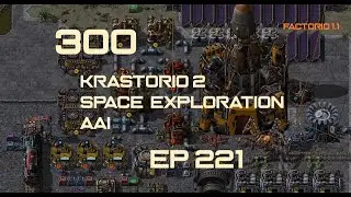 EP221 - Iridite mining fix & Alien pyramid - Factorio 300 (Krastorio 2 | Space exploration | AAI )
